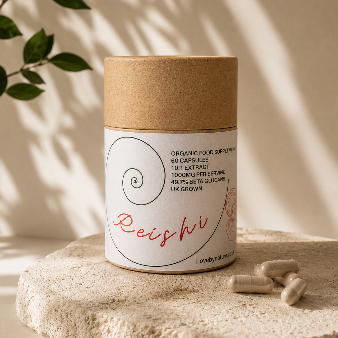 Organic Extracted Reishi Mushroom Capsules | UK Grown