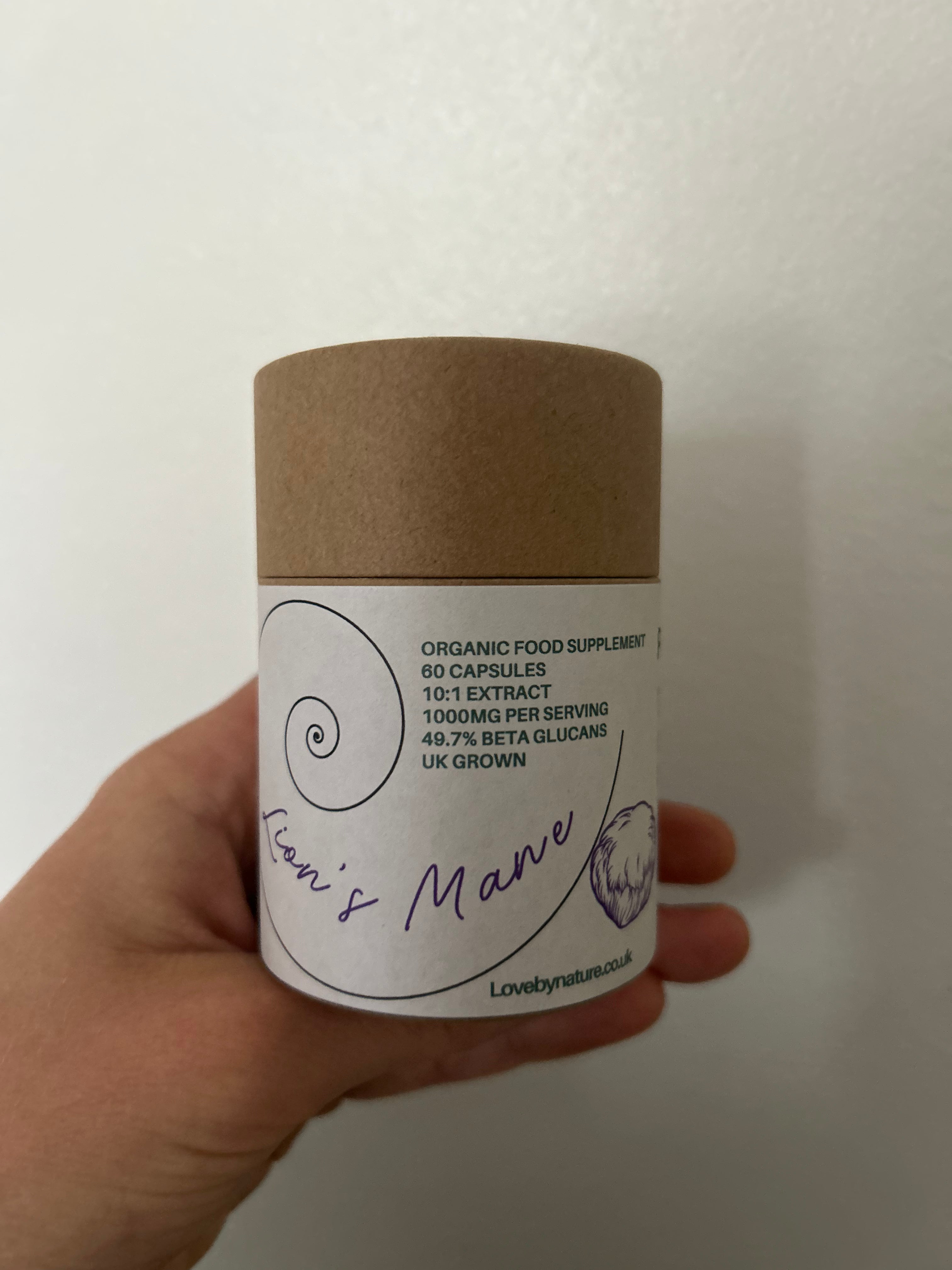Lion’s Mane | Organic Extracted Mushroom Capsules | UK Grown